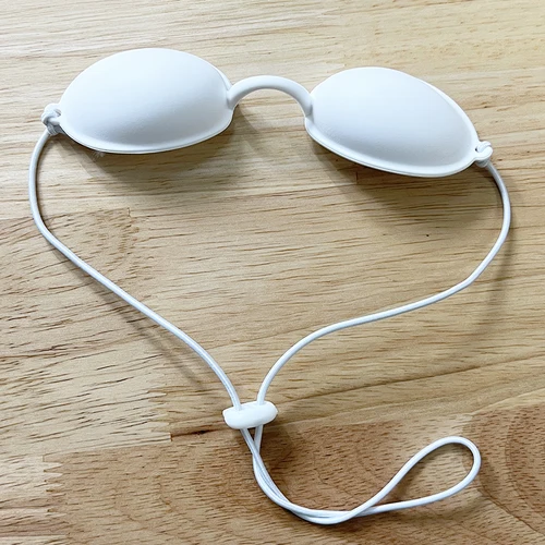 Gafas protectoras láser de silicona suave, gafas protectoras para pacientes de belleza para láser IPL LED, fotones UV, terapia de luz roja de belleza
