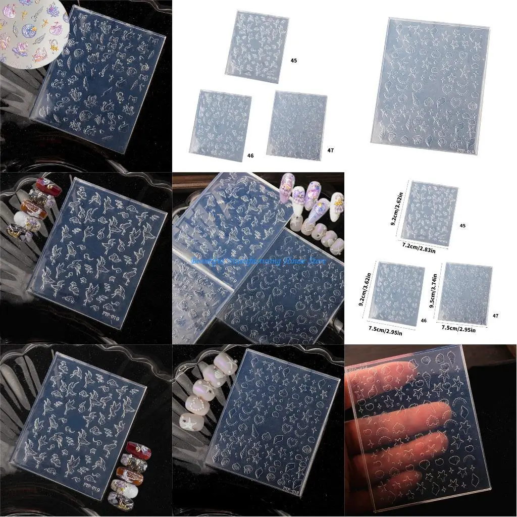 

E56A Creative Silicone Charm Mold With Textured Relief Effects Flexible Mould For Handmade Jewelry Decoration Projects