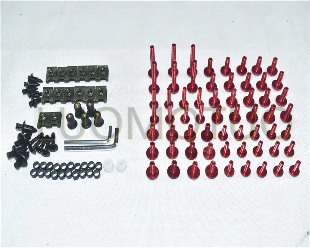 Motorcycle Complete Fairing Bolts Kit Bodywork Screws Fit For Suzuki GSX-R 600 / 750 K4 2004 2005