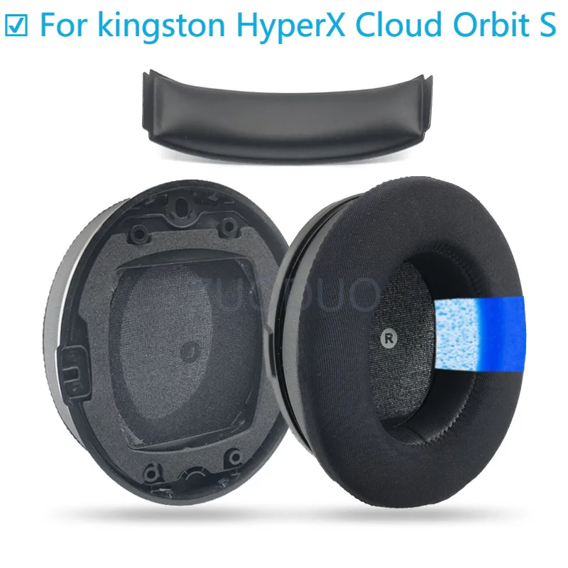 

Replacement Ear Pads For kingston HyperX Cloud Orbit S Headphone Sleeves Headband Ear Cushions Earmuffs