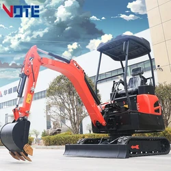 Factory Price Mini Trenching Machine  China Engine Mini Excavator Recruit Agent 1.8 Ton Micro Digger