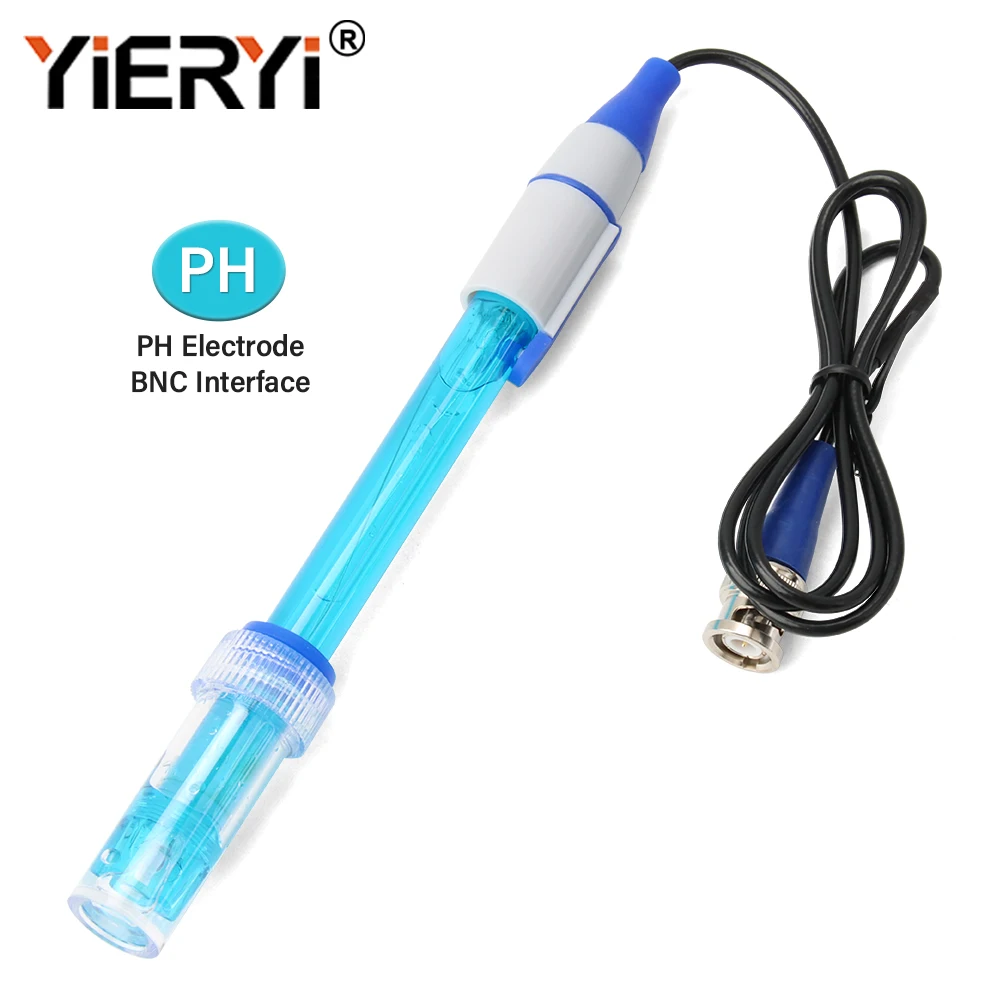 Yieryi Ph Electrode Probe Aquarium Swimming Pool BNC Replace Probe Connector PH Calibration Liquid Tester Acidity Meter Detector