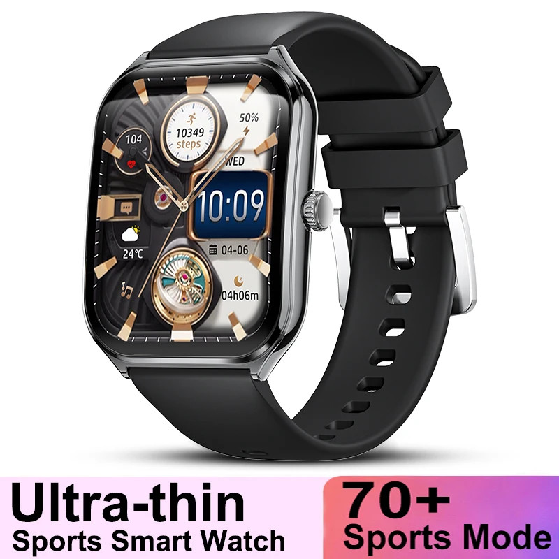 New New Ultra Thin Smart Watch AMOLED Screen Always Show Time Heart Rate Waterproof Sports Call Men Woman Smartwatch For iOS Android - Aliexpress Deal