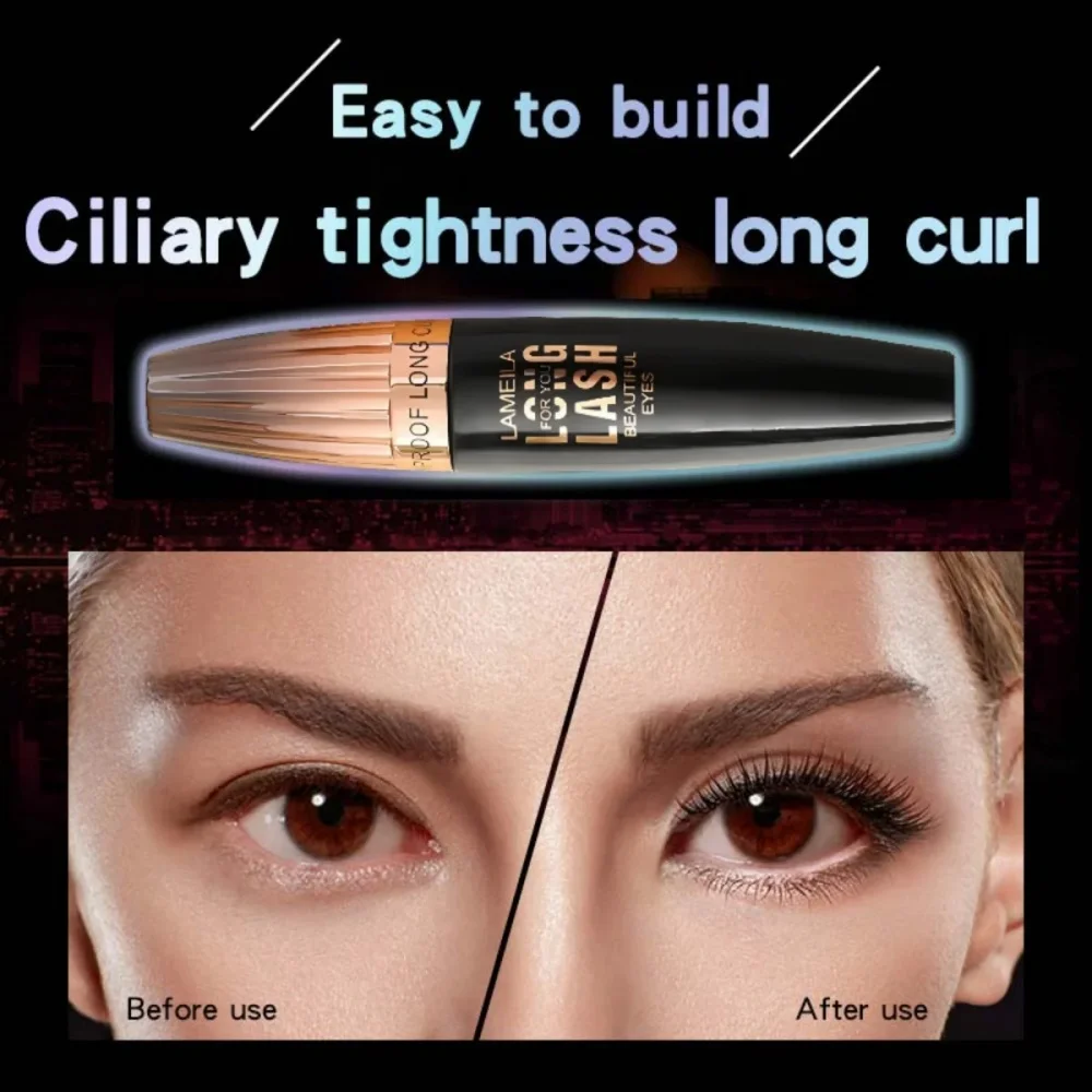 Nuova Fibra di Seta Lash Impermeabile 4D Mascara Estensione Delle Ciglia Nero Spessore Allungamento Ciglia Cosmetici Grandi Strumenti di Trucco Degli Occhi