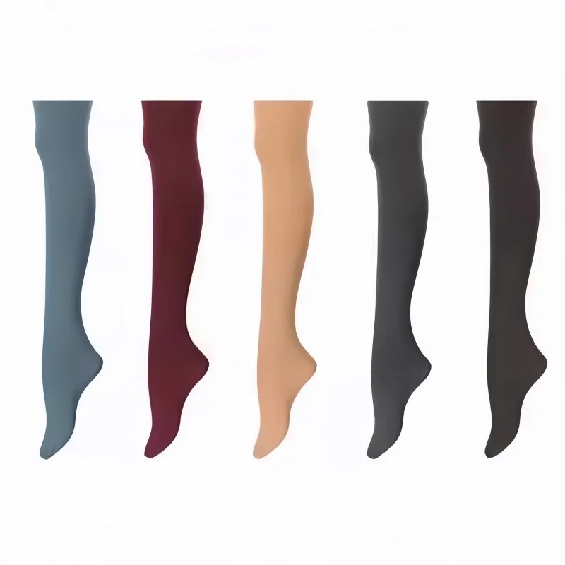 2023 Samtstrumpfhose mit hoher Taille für Damen, 80D, Herbst und Winter, warm gefüttert, dehnbar, schmal, dünn, Strumpfhosen für Damen, Medias Muslo 80D