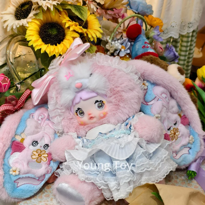 Nommi Cute Plush Rabbit Doll Hanging Card Limited Edition Stuffed Animal Toy Gift With Little Daisy Design Soft And Huggable
