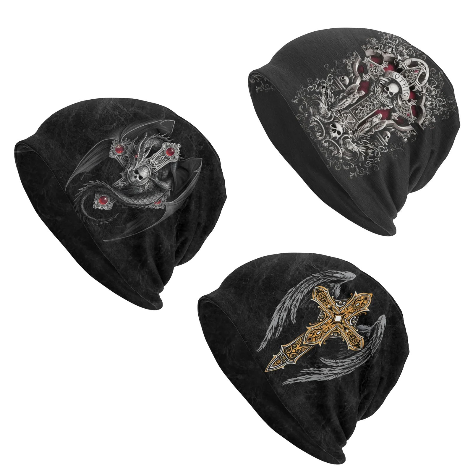 

Jesus Cross Outdoor Thin Hats Angel Wings Bonnet Special Skullies Beanies Caps