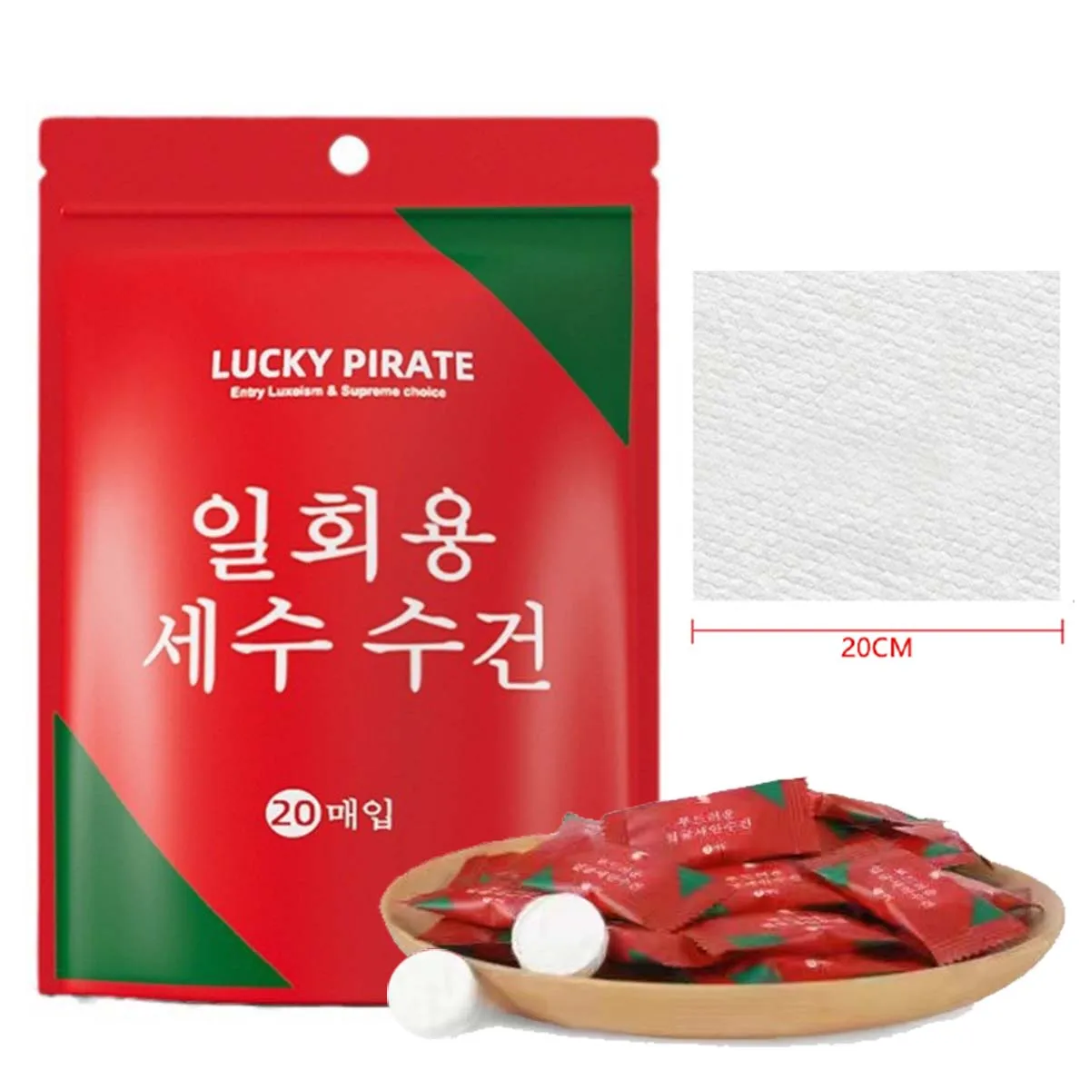 20Pcs Dispossible Compressed Towels Individually Packaged Thick Towels Suitable for Both Dry And Wet UseConvenient for Travel