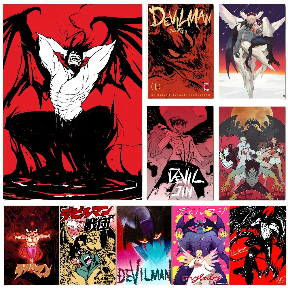 Devilman Crybaby Poster Poster Paper Print Home Living Room Bedroom Entrance Bar Restaurant Cafe Art Painting Decoration