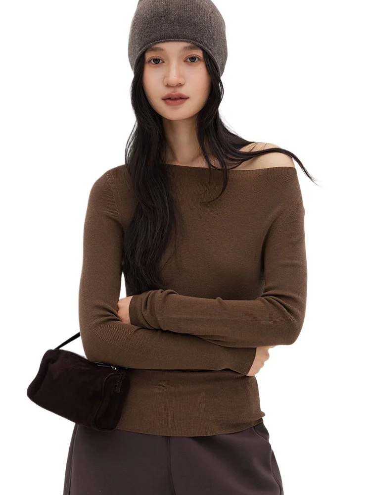 Muse is coming! Island Seamless 18-pin German BY120s OTW wool one-neck knitted bottoming shirt