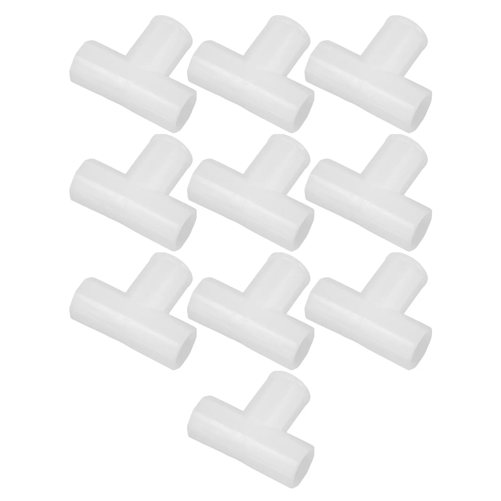 

10pcs 16Mm Pipe Connectors 3 Way Corner T Fitting For Diy Wardrobe Rack Shelving Unit Storage Organizer Closet Frame Connectors