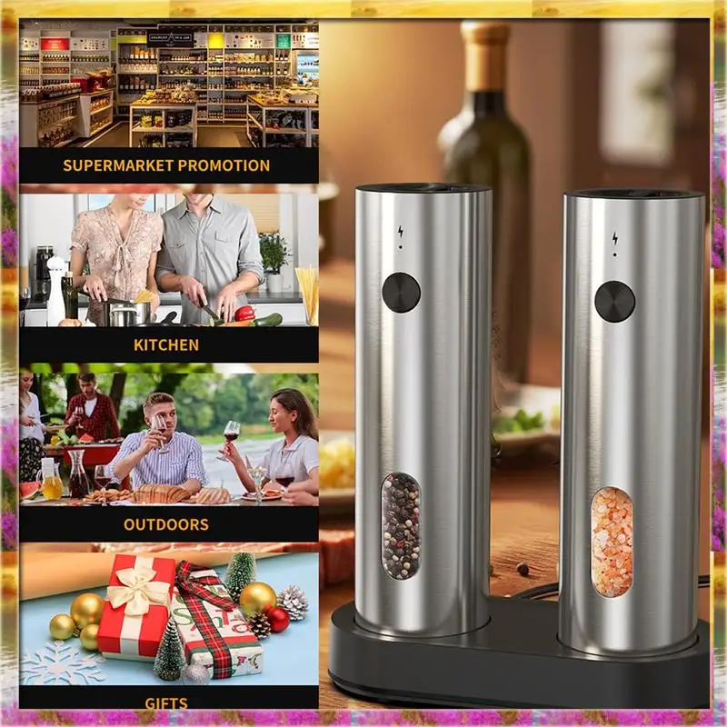 

A52Z Top Salt And Pepper Shakers Set Electric Electric Salt And Pepper Shakers Electric Pepper Grinder