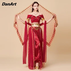 New China Dunhuang Feitian Dance Costume Set Women Western Regions Princess  Ancient Clothing Indian Desert Performance Costume