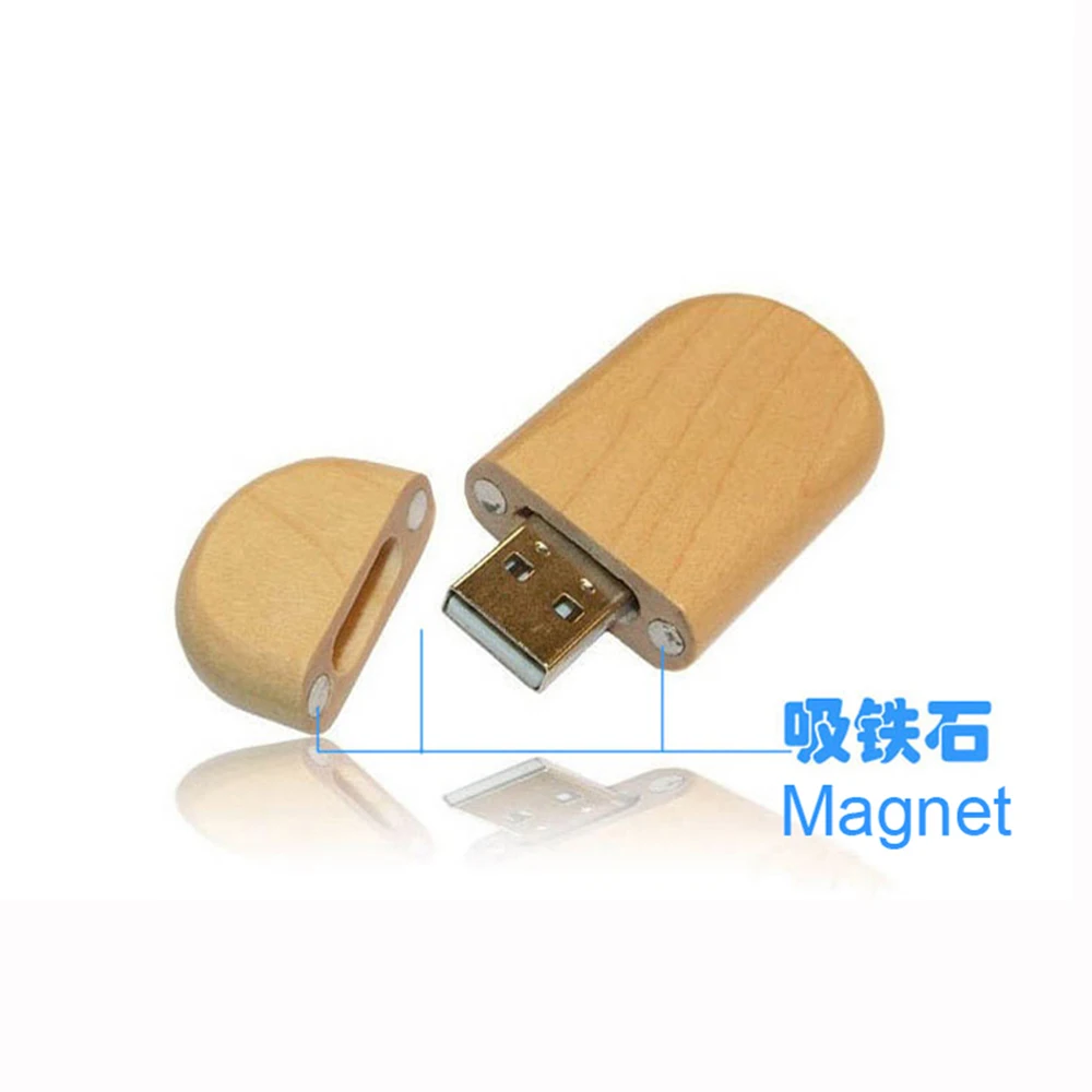 

100 Pieces No logo New Wood USB Case Shell they suitable for general PCBA board Metal shell It is no memory chip