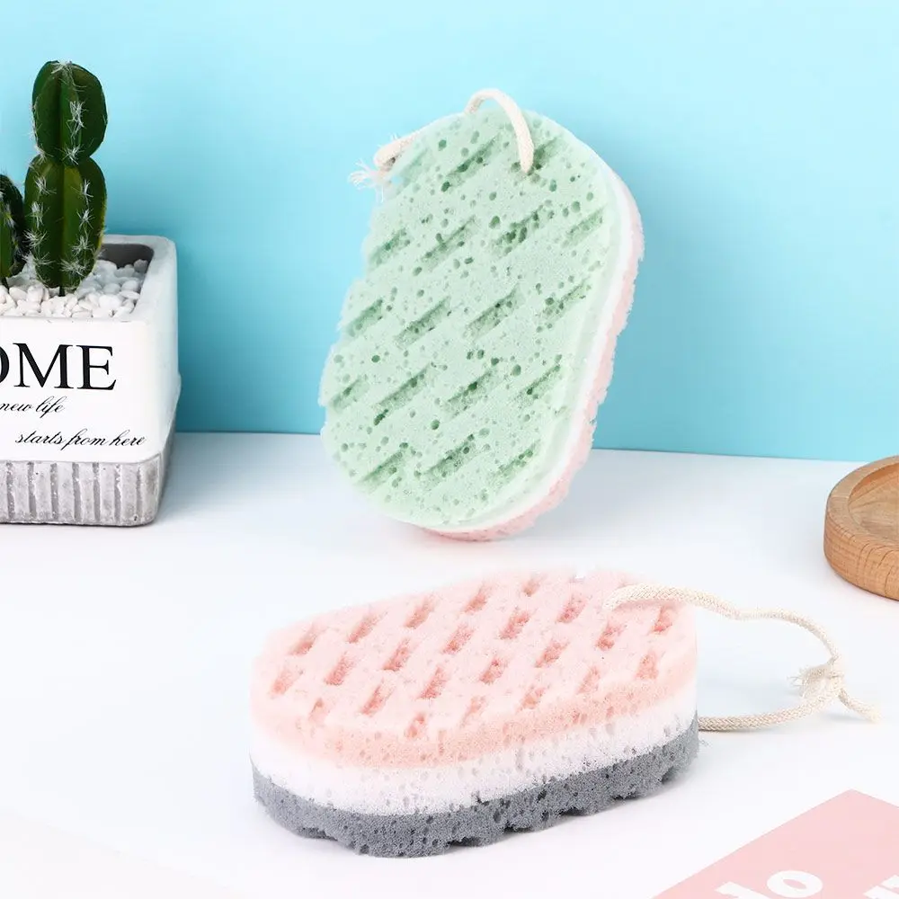 Accesorios de baño de exfoliación suave y duradero, esponja de espuma rápida, bola de baño, esponja, cepillo corporal, frotar la ducha