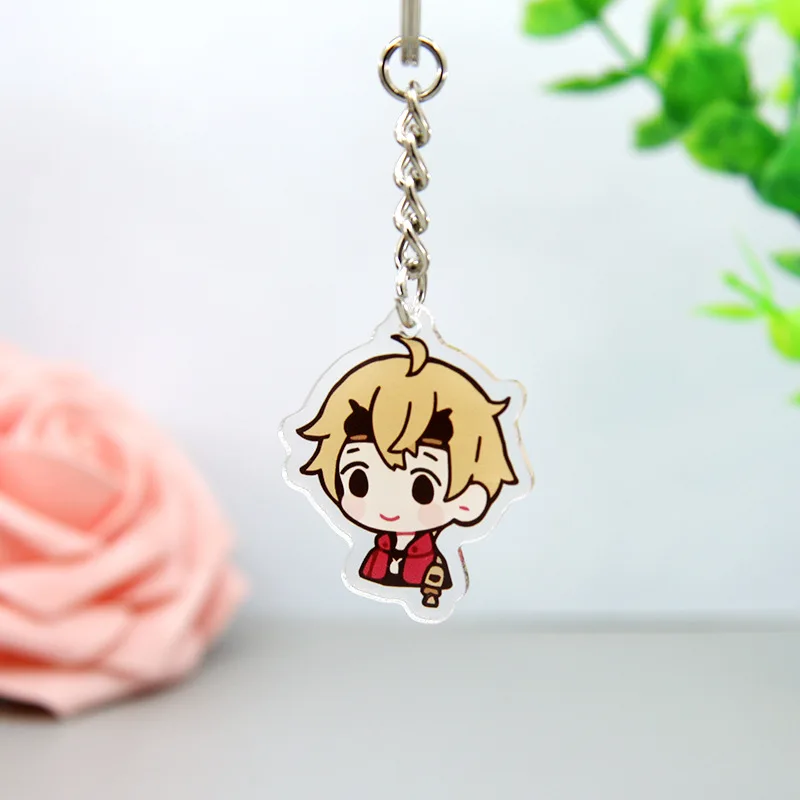 3pcs Random Genshin Impact Acrylic Patch Keychain Jewelry Crafts Accessories Anime Ornament Bag Pendant