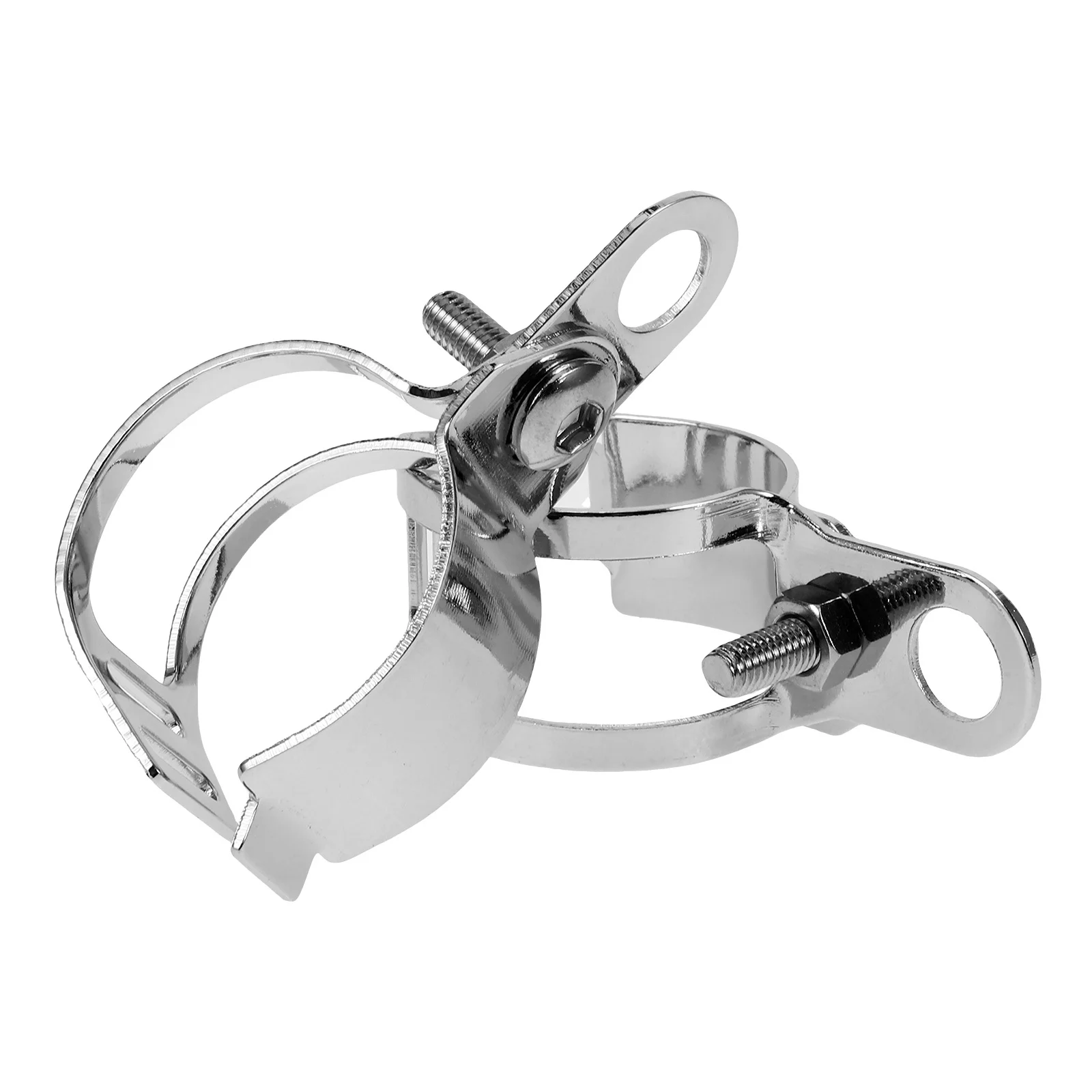 

2pcs Motorcycle Turn Signal Light Bracket Electroplated Fork Mount For Headlamp Indicator Stable Vibration Reduction Accessory