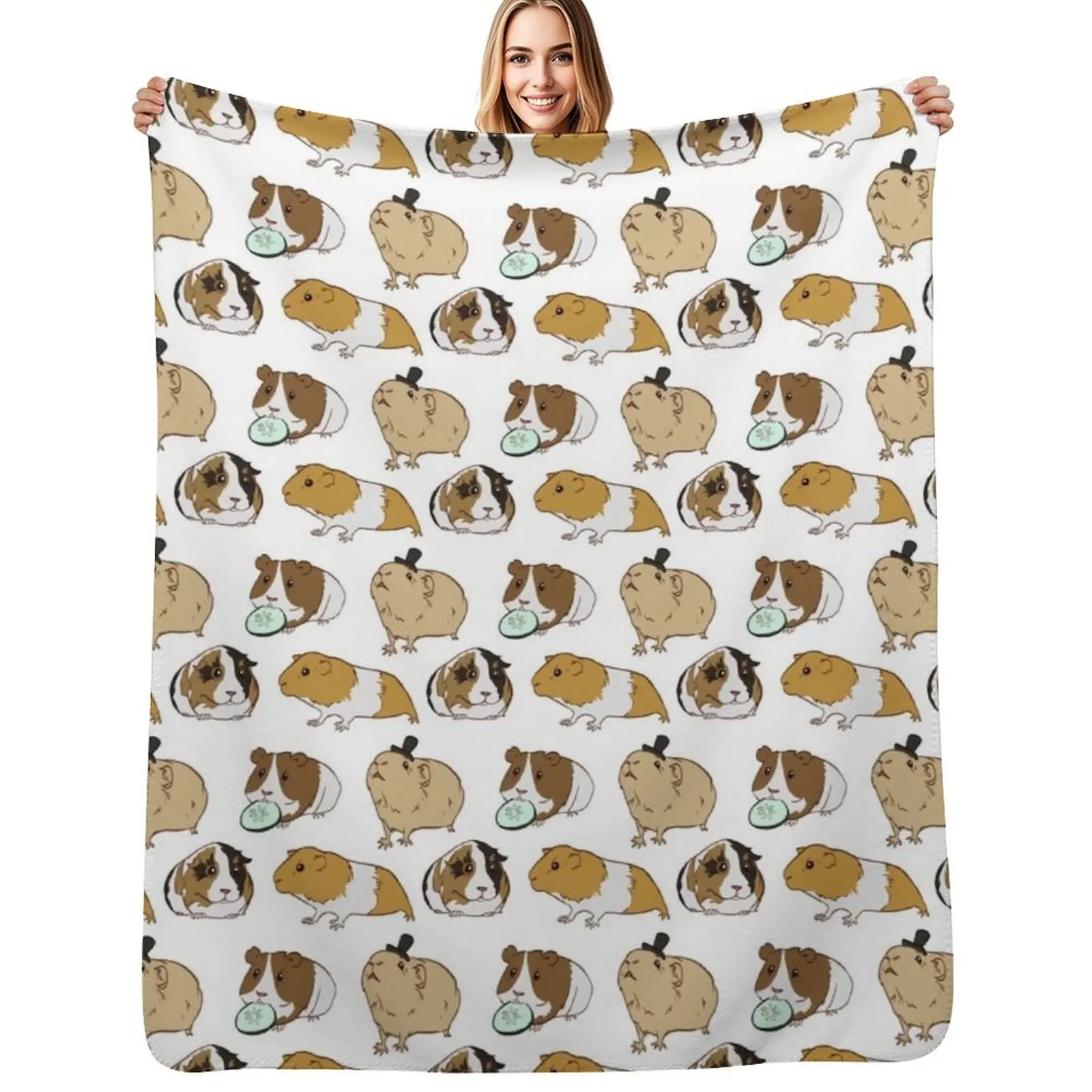 

Guinea Pigs pattern Throw Blanket Luxury St Luxury Thicken Blankets For Sofas Thermal Blankets