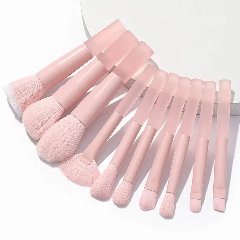 10Pcs Makeup Brush Set Kit Cosmetic Foundation Eyeshadow Brushes Professional Powder Concealers Beauty Tool makeup sponge