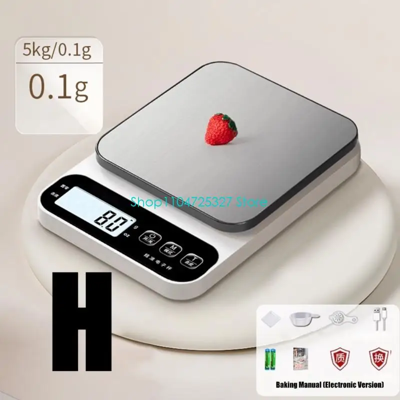 D8KF مقياس قياس رقمي مصغر مقاوم للرش، بناء مثالي لمطبخ السفر