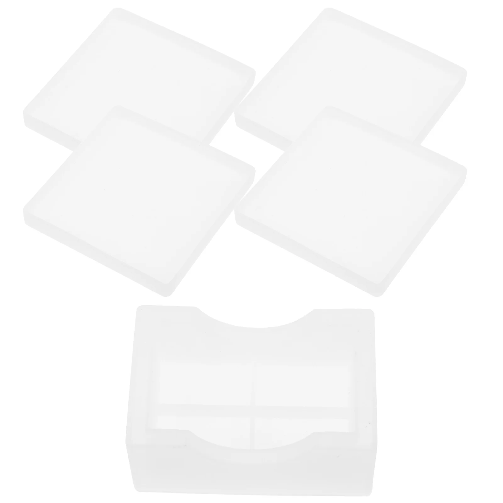 

Silicone Coaster Mold for DIY Crafts Chocolate Resin Casting Epoxy Handmade Storage Box Flexible Reusable Safe Material Easy to