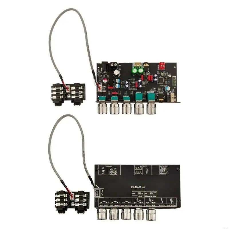 2025 neuer ZK-DAM Karaoke Reverberation Verstärkerplatine Features Bluetooth-kompatible USB-Eingangsoption unlöslich Rauschen