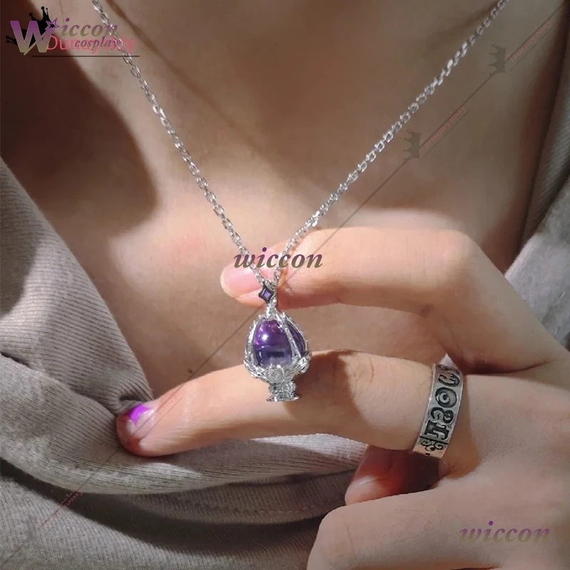 1.46in*0.81in Magi Madoka Magica Cosplay Prop Soul Gemstone Jewelry Pendant Necklace 5Color Role-Playing DIY Parts Accessory
