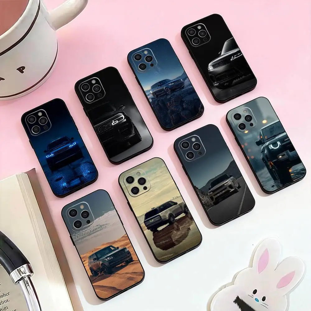 

Best SUV Rover Sport SV Phone Case For iPhone 17,16,15,14,13,12,11 Plus,Pro Max,Soft Silicone Black Cover