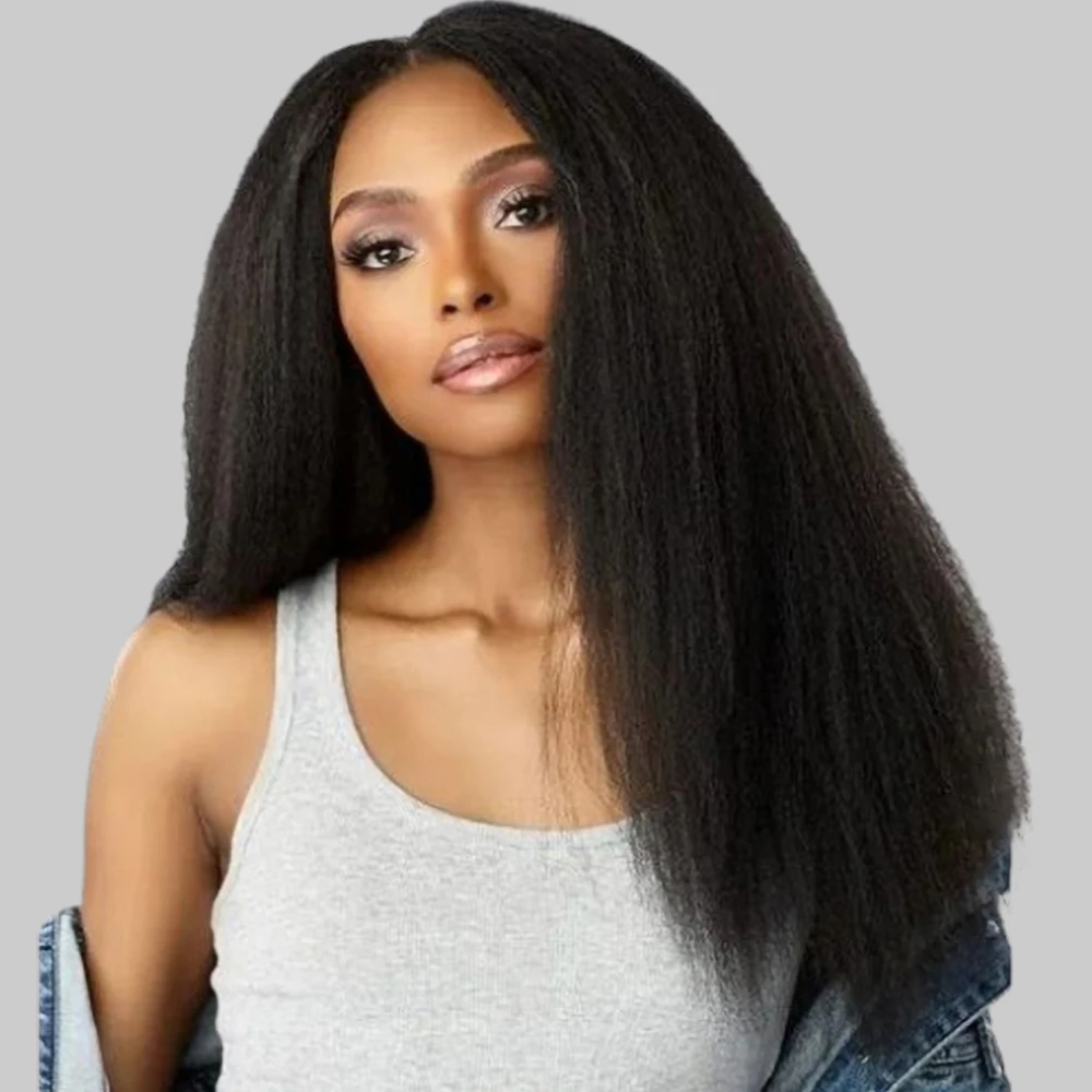 Hd Lace Frontal Wigs Human Hair 13x6 13x4 Kinky Straight Transparent Lace Front Wig 4x4 5x5 Yaki Pre Plucked Lace Wigs for Women