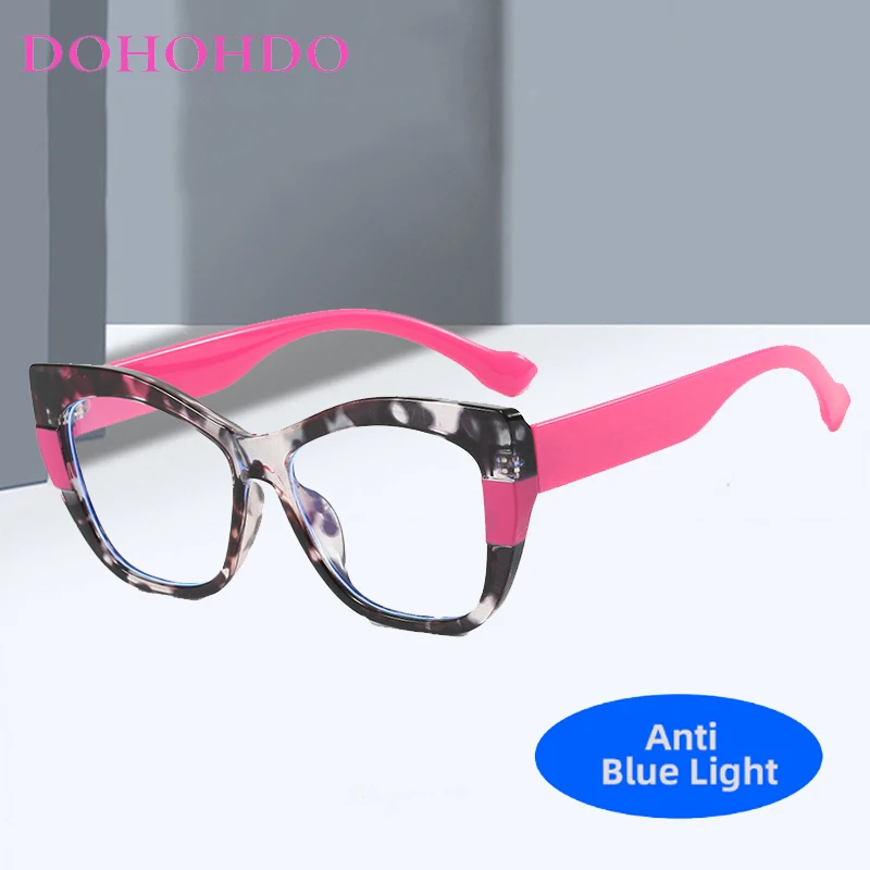 

Vintage Personality TR90 Optical Cat Eye Women Men Reading Eyewear Brand Designer Computer Games Anti-Blue Light Glasses Очки