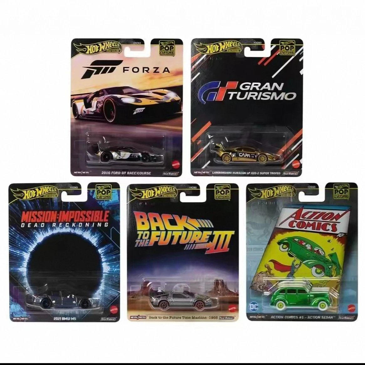 Hot Wheels Premium Back To The Future Hot Wheels Toys for Boys Gold Label Diecast Model Toy Car Culture Boulevard Fast & Furious