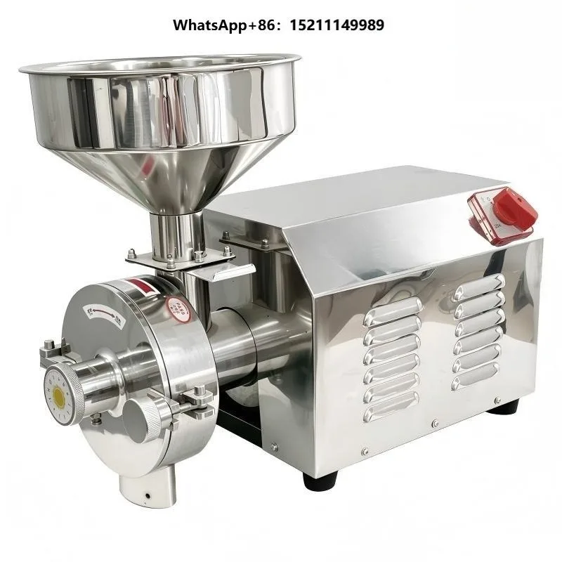 Stainless Steel Grain Cereal Flour Grinder Wet/Dry Pulping Machine Multifunctional Powder Milling Flour Milling Machine