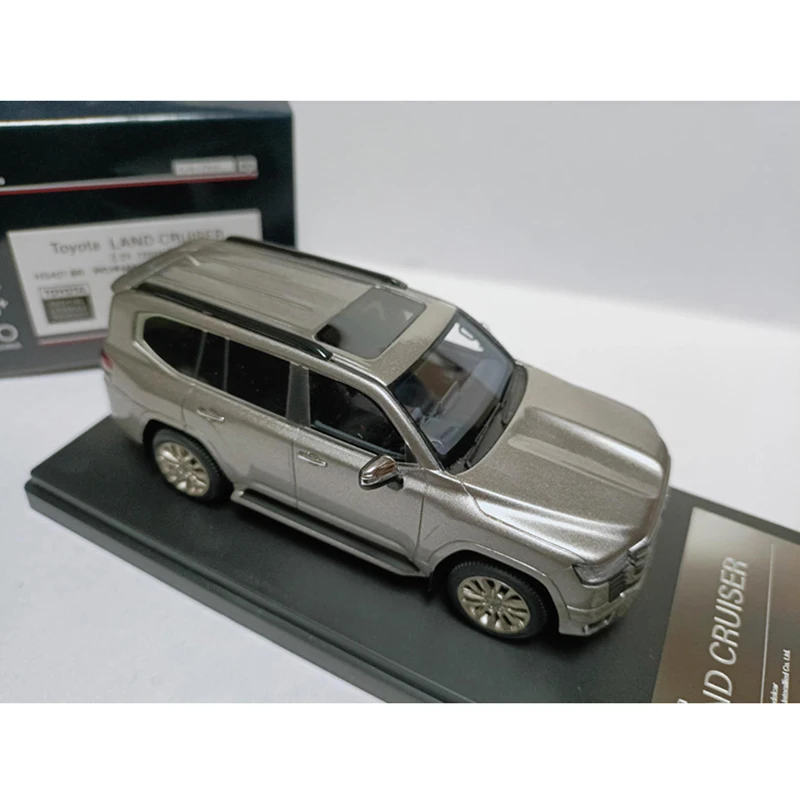 Hallo verhaal 1/43 Schaal Land Cruiser ZX 2021 Sliver Hars Auto Model Klassiekers Volwassen Souvenir Gift Statische Display