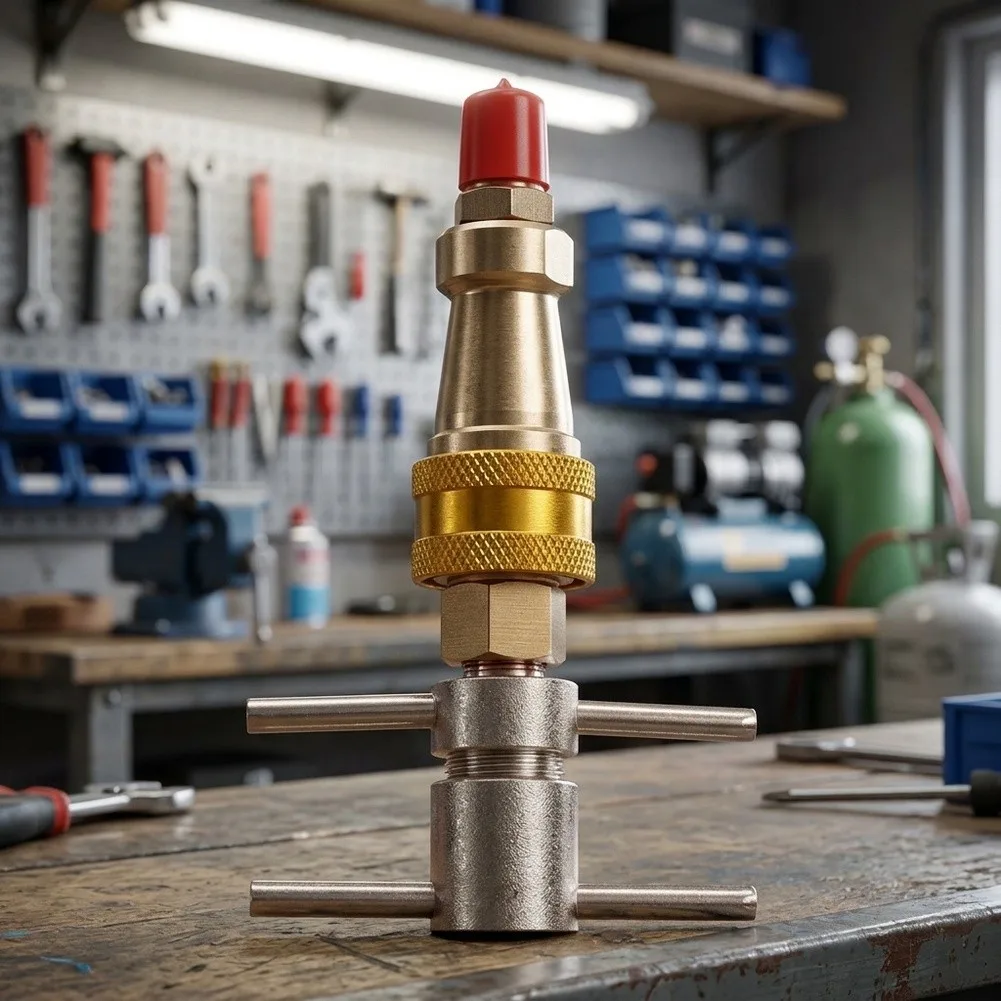 For Solder Free Brass Quick Coupling Tool With For Cross Handle For Refrigeration Air Conditioner Copper Tubing Connector No Wel