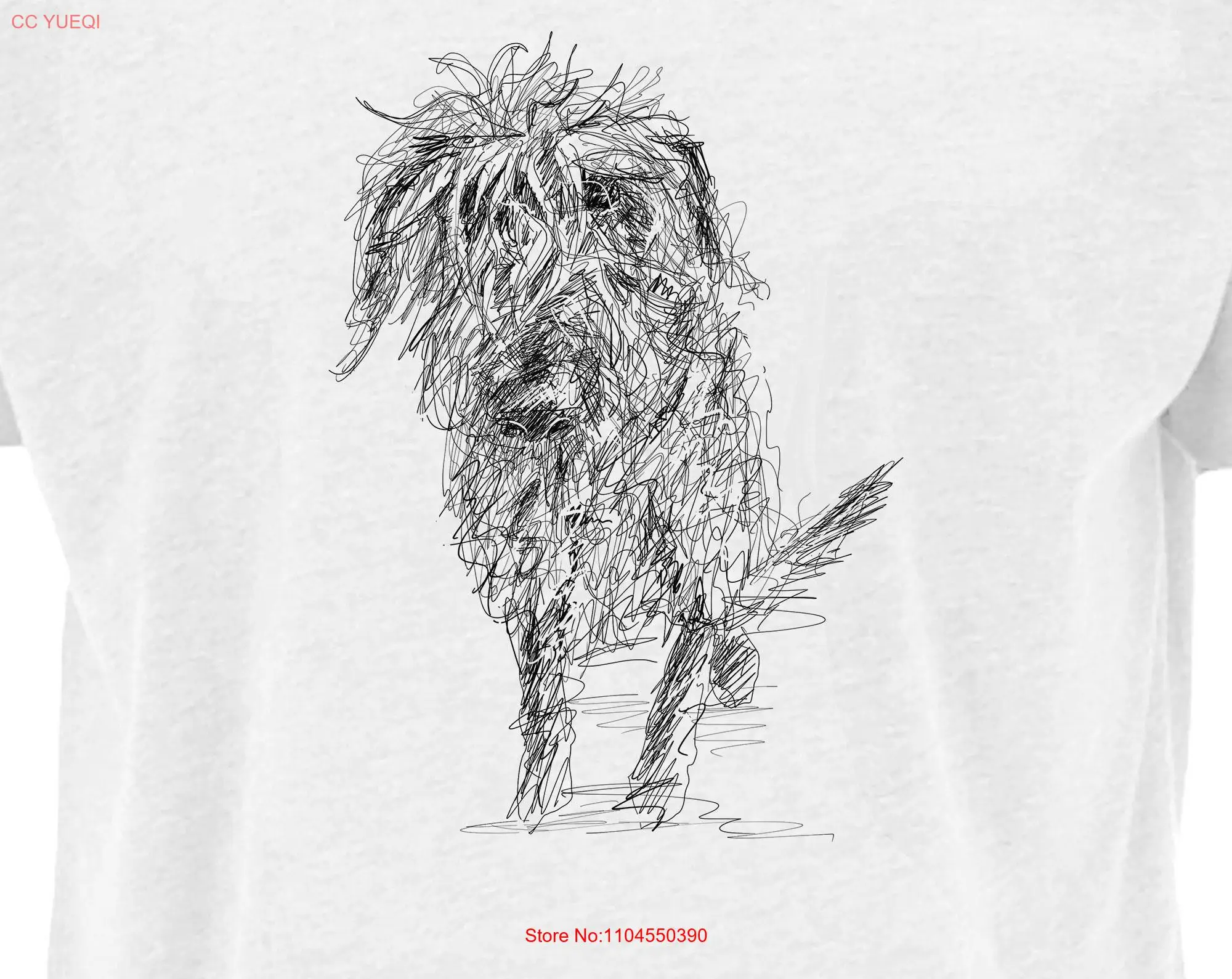 تي شيرت رجالي من Scruffy Dog Dogs للرجال من Fairwear المعتمد من القطن بأكمام طويلة أو قصيرة #1