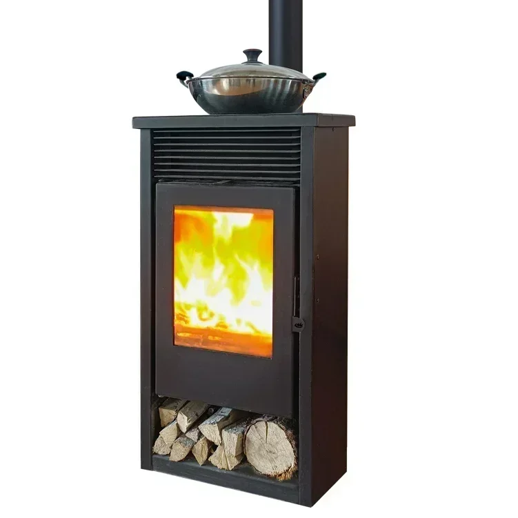 

Household Wood Burner Fireplace Stove Real Fire Burning Efficient Excellent Performance for Home Heating