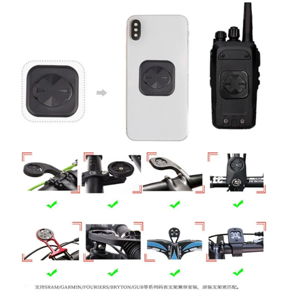 Bike Cellphone Back Buckle For Garmin Mobile Phone Sticky Holder Bicycle Accessories image 5