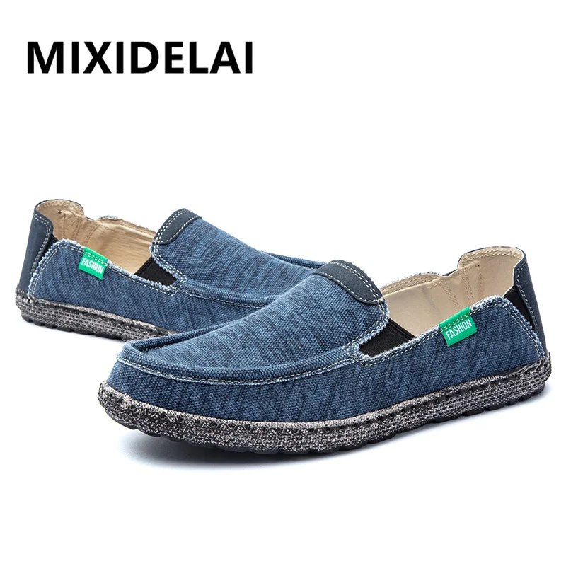 New Men Canvas Shoes Fashion Men Casual Shoes Comfortable Breathable Men Loafers Outdoor Slip On Shoes For Male Chaussure Homme