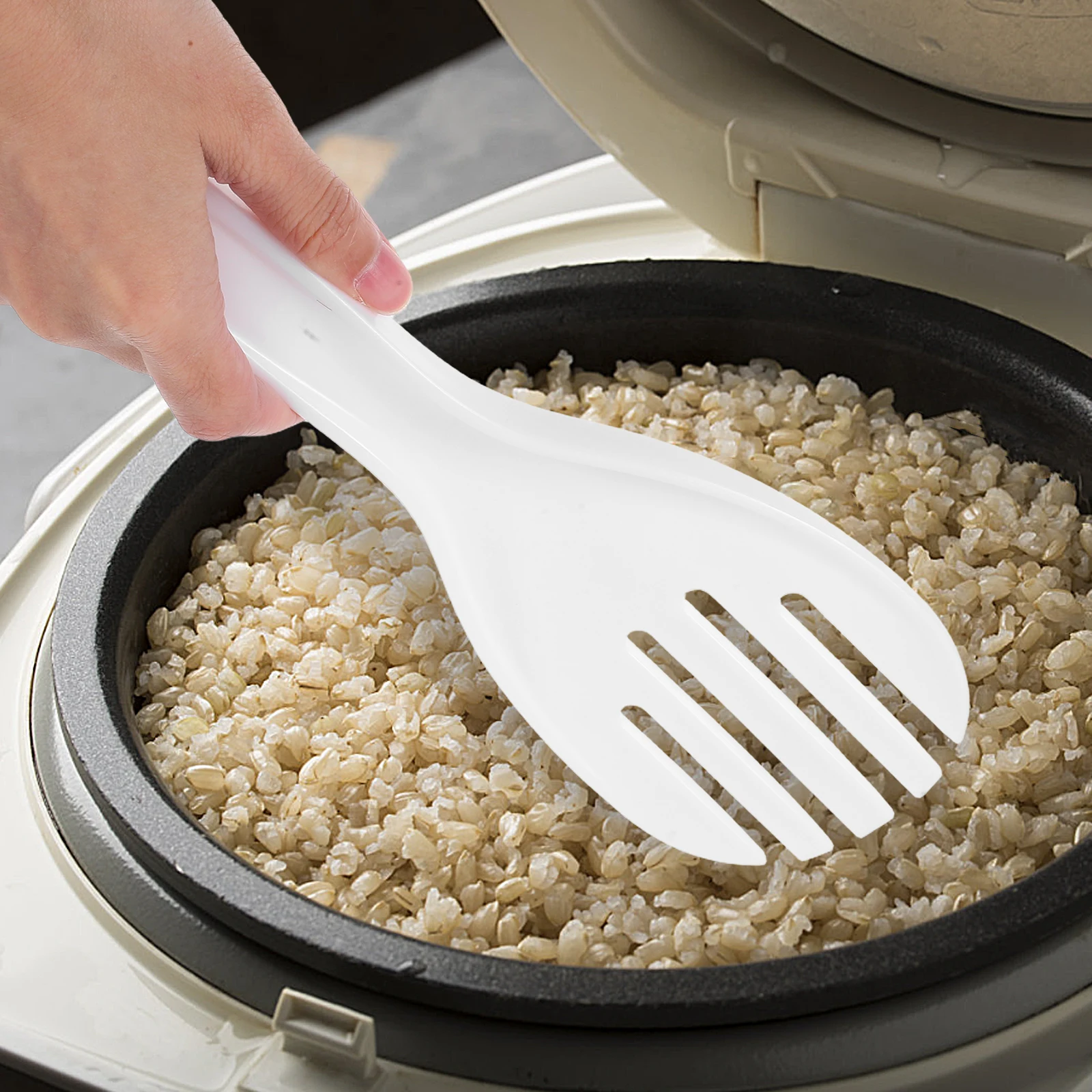 

2 Pcs Non-stick Rice Spoon Scooper Paddle Spoons Cooker Plastic Serving Nonstick