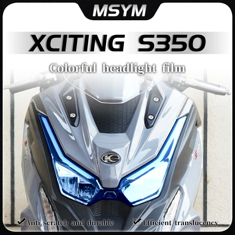 

For KYMCO DTX360 XCITING S350 DTX360 Xciting S350 Headlight taillight film instrument film protective sticker accessories