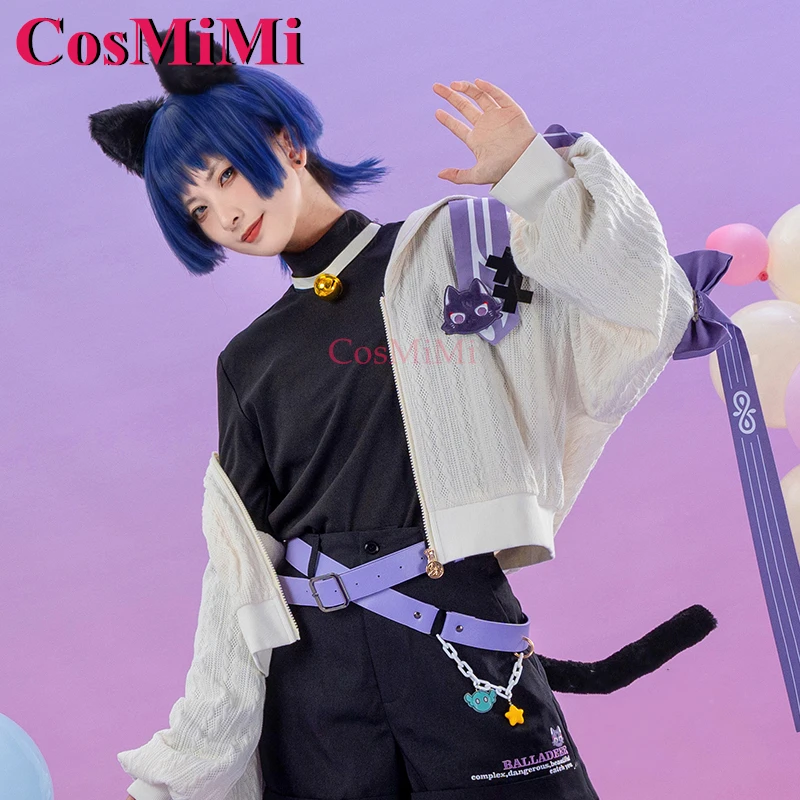 CosMiMi Game Genshin Impact Wanderer/Scaramouche Cosplay Costume Catch You Sweet Nifty Lovely Daily Outfit Trendy Clothing S-XL