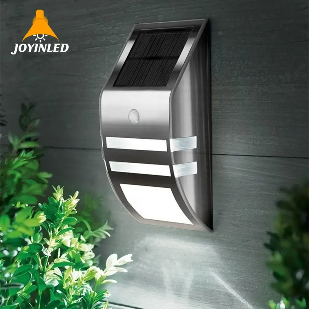 Solar Stainless Steel Wall Light Stainless Steel Solar Fence Light Step Fence Light Factory Indoor Outdoor Lighting