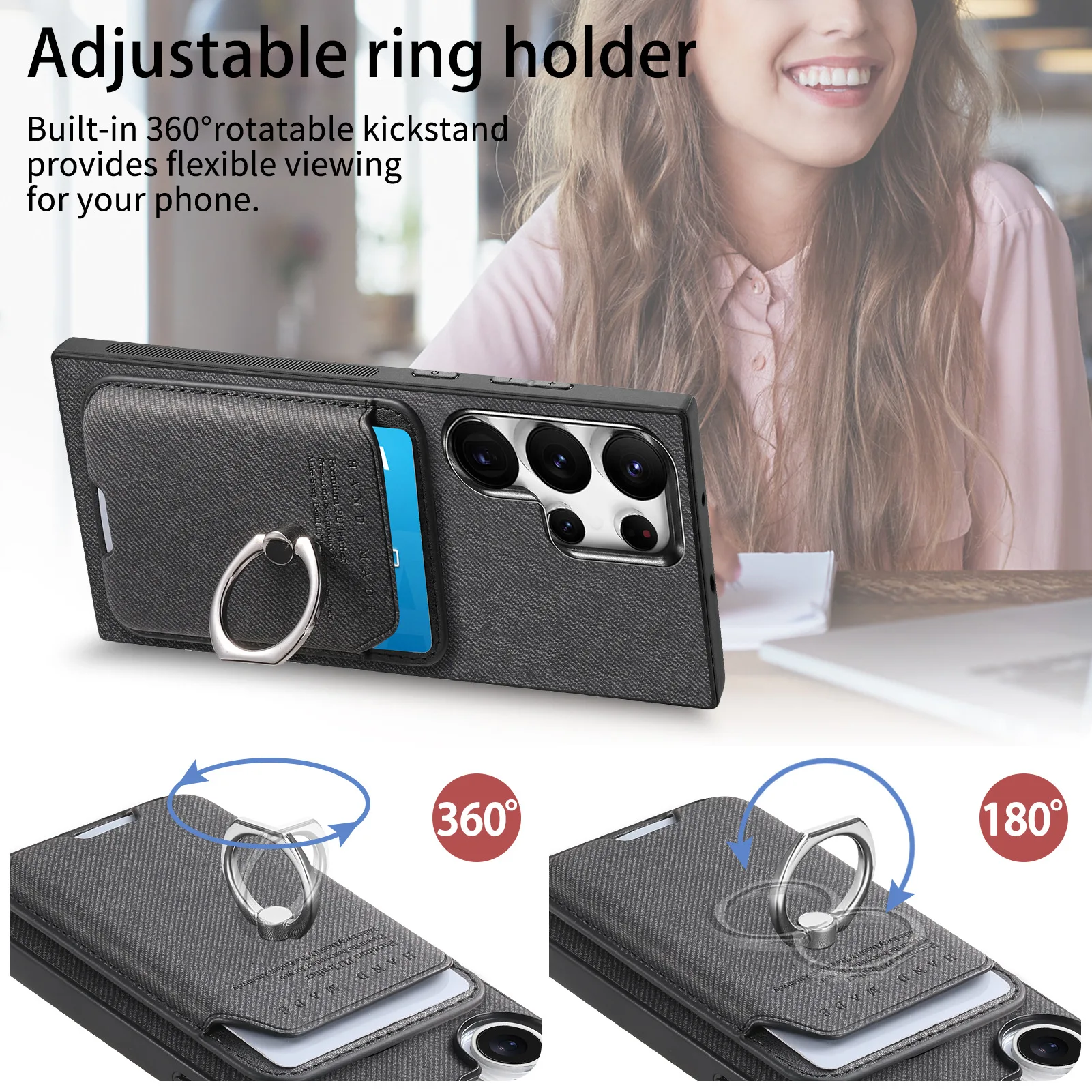Für Samsung S26 Ultra S25 Rand S24 S23 S22 Plus S21 FE Telefon Fall Abnehmbare Leder Galaxy A17 A07 A06 A56 A36 A26 A16 A06 4G – Detail 7