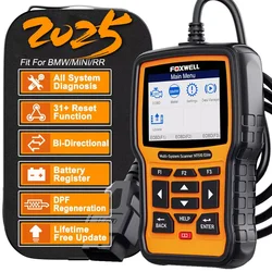 Foxwell NT510 Elite For BMW All System ABS SRS D.PF TPMS OBD2 Diagnostic Scanner OBD2 Automotive Scanner Bi-directional Control