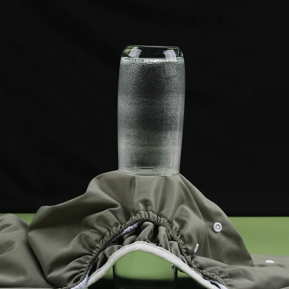 AIO Pantalones de incontinencia para adultos ajustables unisex - Pañales de tela lavables impermeables fáciles de usar |   Pañales de tela emparejados con pañales