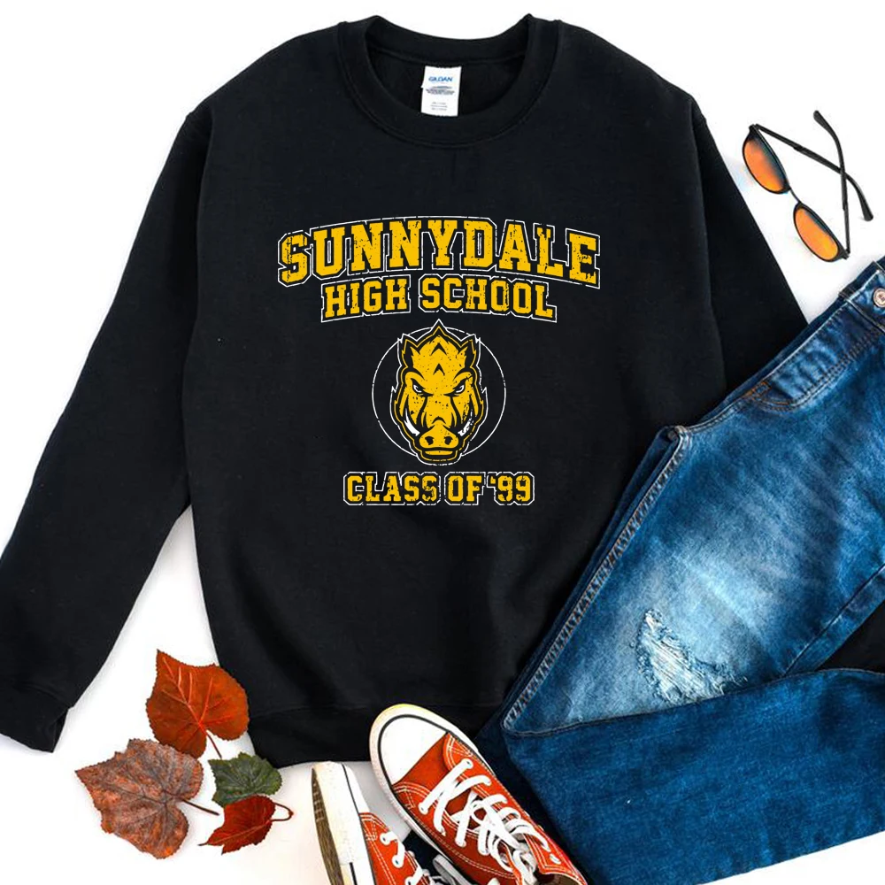 Buffy The Vampire Slayer Sweatshirt Sunnydale High School Unisex Hoodie Sunnydale Class of 99 Tv Series Crewneck Sweatshirts