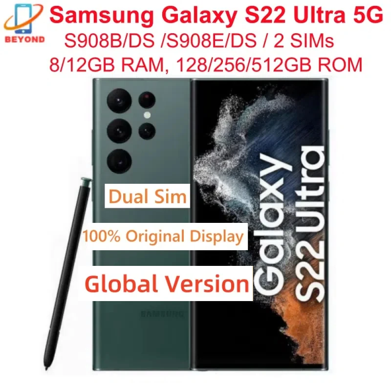 Samsung Galaxy S22 Ultra 5G S908E/DS S908B/DS Dual Sim 6.8