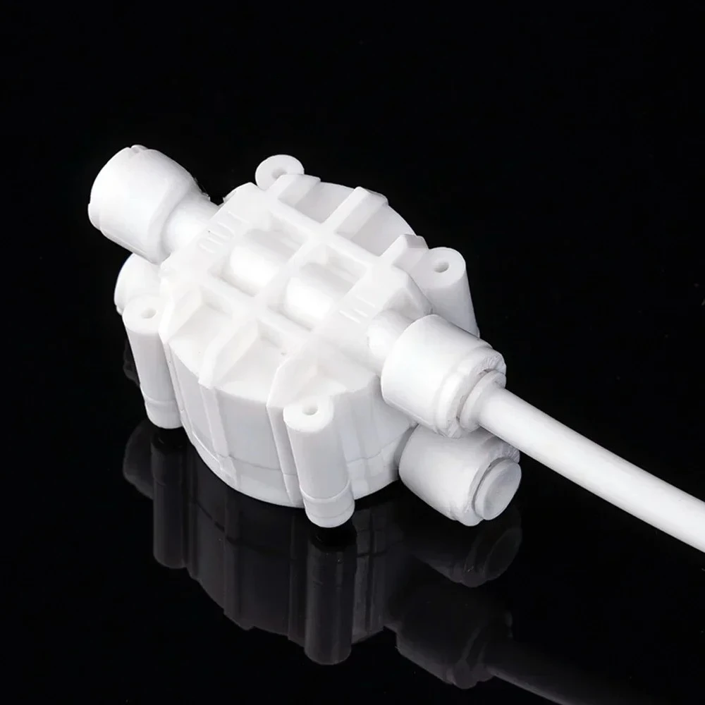 4-Way Auto Shut Off Valve 3/8'' OD Tube Quick Connect Fitting Accessory For RO Water Purification Filtration Equipment