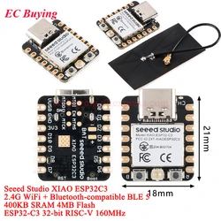 1Pc-20Pcs Seeed Studio XIAO ESP32-C3 Seeeduino ESP32C3 WiFi Bluetooth-compatible Mesh 5.0 Development Board Module For Arduino