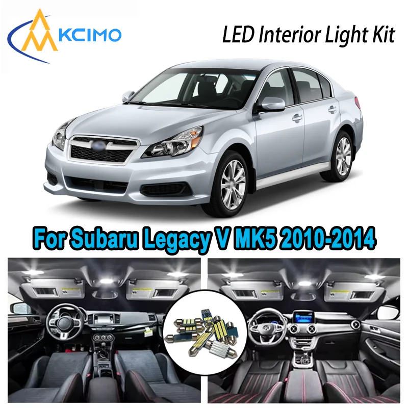 

For Subaru Legacy V MK5 2010-2014 2011 2012 Premium Bright LED Interior Dome Map Trunk Light Kit Car Led Lamps Canbus No Error